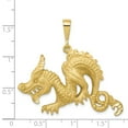 thumbnail image 3 of 10k Yellow Gold Dragon Charm Pendant, 3 of 7