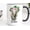 Black, variant on Personalized Elephant Mug Floral Crown Custom Name