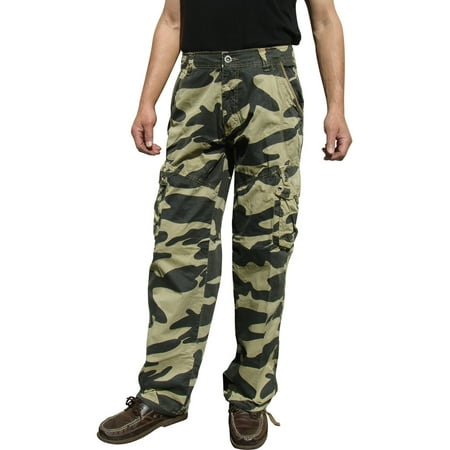 camoflage 32x32 27c1 khaki camo cargo pants military mens