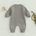thumbnail image 4 of Okbabeha Newborn Baby Boy Fall Winter Onesie 0 3 6 9 12 18Months Warm Fleece Long Sleeve Bubble Romper Jumpsuit Outfits, 4 of 7