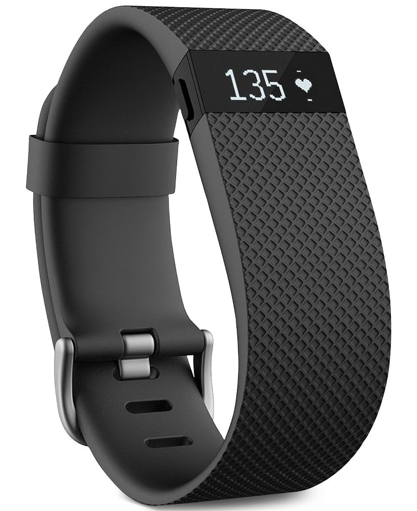 Fitbit Charge HR Wireless Activity and Fitness Tracker Wristband with Heart Rate Monitor (Black, Large (6.2-7.6 Inch)) (Non-Retail Packaging)