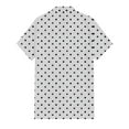 thumbnail image 5 of Lumtrix Mens Shirt Guayabera Cuban Short Sleeve Button Down Cotton Summer Beach Hippie Polka Dot Shirts White M, 5 of 5