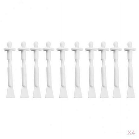 Stgfyxgs Set of 40 Pcs Waxing Applicators Warm Wax Spatulas Sticks for Nose Cleaning Eyebrow Facial Hair Removal 1.5 X 9 Cm