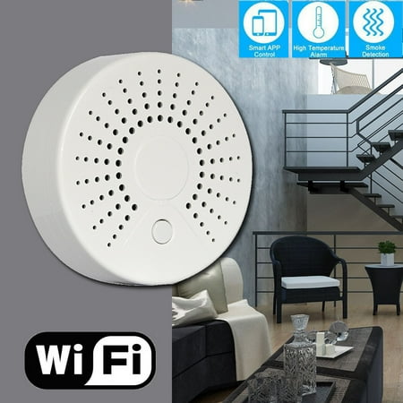 Arzil WiFi Wireless Smoke Detector Home Automation Smart Security S iren Alarm Sound Loudly Battery Operated Safety (Best Home Automation Devices)