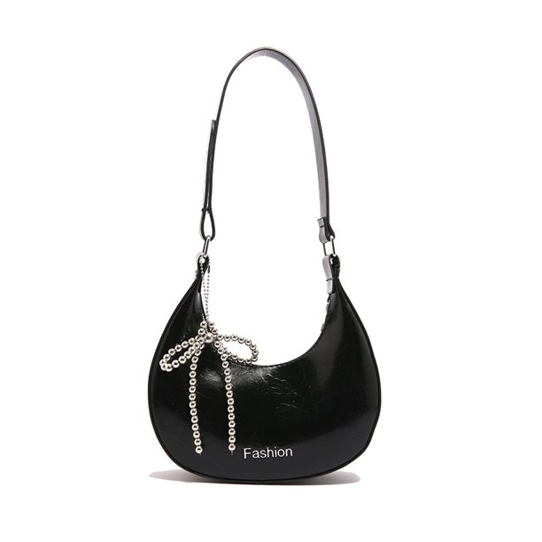 Mini Embrague Bolso Hombro Mujer Cierre Cuero Ajustable Bownot Pequeña Media Vacatoria