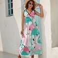 thumbnail image 2 of Flamingo Pattern Sleeveless Dress Female Clothing Dress Women Summer 2025 Dress, 2 of 7