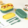 thumbnail image 4 of Drppepioner Double-Layer Lunch Box Leakproof Food Container Bpa-Free Microwave-Safe Meal Prep Storage with Compartments, 4 of 6
