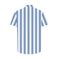 thumbnail image 5 of yillto Striped Shirts for Mens Short Sleeve Button down Loose Lightweight Causal Beach Dressy Tshirts, 5 of 5