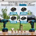 thumbnail image 2 of Pistola de calor inalámbrica PMLYQ para batería Makita 350W 550°C, 2 of 6