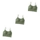 thumbnail image 5 of Top Crop Bralette Qarigey Lencería sexy Cómoda Sin mangas para deportes Verde, 5 of 6