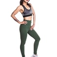thumbnail image 6 of Cuhas Womens Fashion Cargo Pants Women Solid Color High Waist Stretch Strethcy Fitness Leggings Yoga Plus Size Womens Pants Green S, 6 of 7