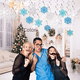 thumbnail image 3 of Adornos espirales navideños, copos de nieve con purpurina, decoración en espiral, copos de nieve azules, suministros para fiestas, 3 of 4