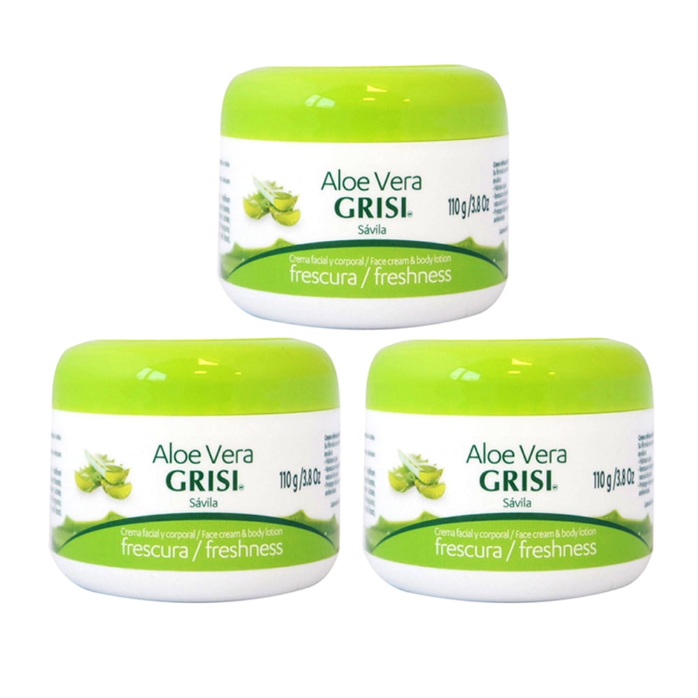 Grisi Aloe Vera Face and Body Moisturizing Cream. Natural Anti Aging