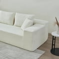 thumbnail image 5 of MAYEERTY 104.33" L-Shaped Sponge Modular Sectional Sofa, Modern White Cloud Corner Couch, 5 of 5