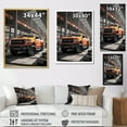 thumbnail image 4 of Designart "Chronicles of Construction The Pickup Truck I" Pickup Truck Floater Framed Wall Art Print, 4 of 7