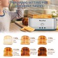 thumbnail image 4 of 4-Slice Toaster , 7 Browning Settings, Defrost/Reheat Functions, Removable Crumb Tray, Full body Stainless Steel Housing 1350W ，Anti-Fingerprint & Anti-Jam, 4 of 7