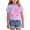ZA-Purple, variant on Wxirdiow Cute Tops for Teen Girls Athletic Oversized Crop Tops Kids Drop Shoulder Short Sleeve T Shirts Workout Tees Pink Size,11-12 Years