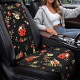thumbnail image 4 of CHAQLIN Seat Protector Ladybug Floral Print 2 Piece Car Front Seat Covers Machine Washable for Truck Non-Slip Polyester Car Seat Covers, 4 of 7