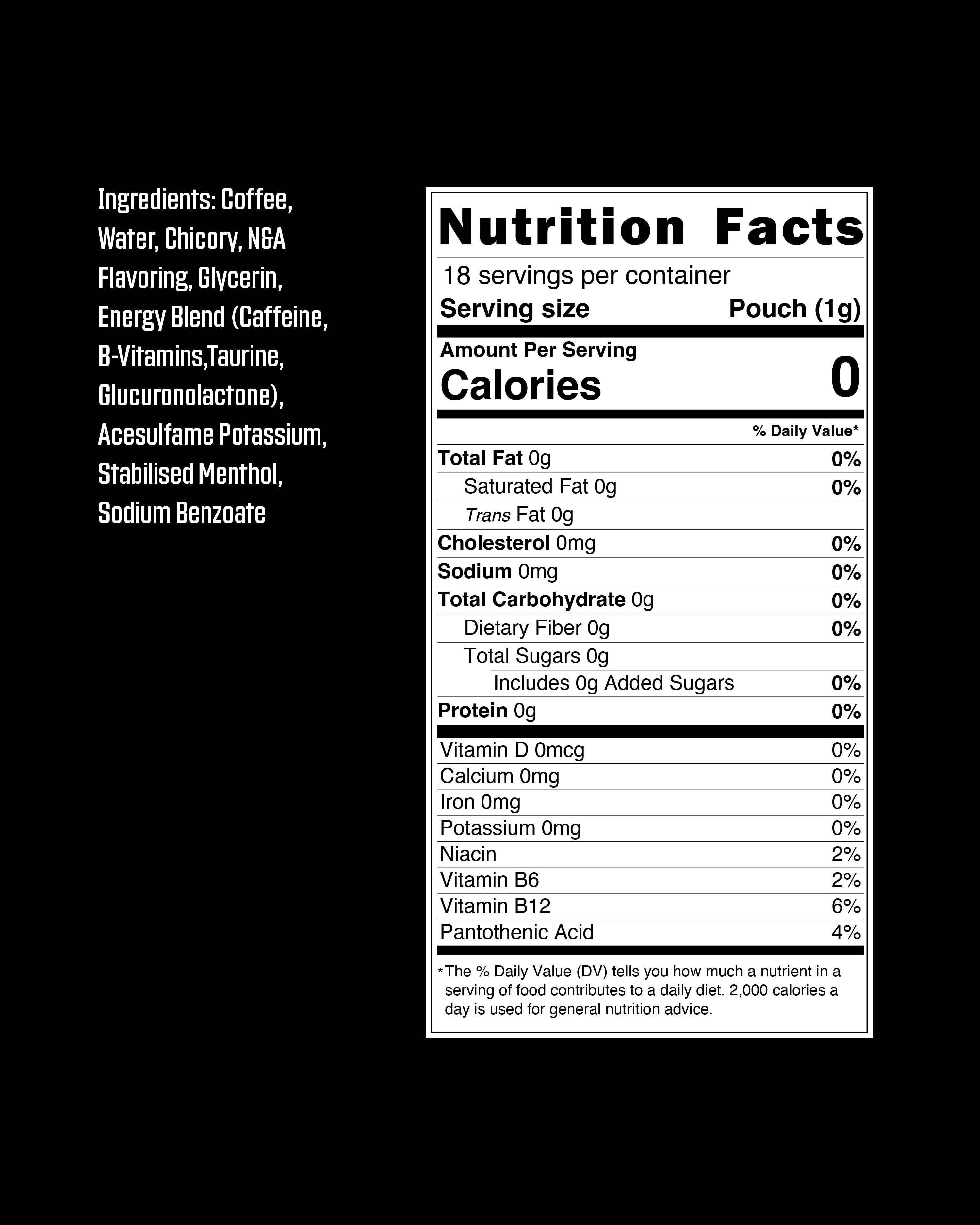 Grinds Coffee Pouches, Nicotine-Free, 25mg Caffeine, Wintergreen, 15 Pouches (1 Can)