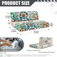 thumbnail image 7 of XYZCANDO Boho Flower Butterfly RV Dinette Cushions Washable Couch Cover 2 Cushion Sofa Universal Sofa Slip Covers for 2 Seat Cushion Couch RV Accessories for Inside Bench Seat Cover White, 7 of 7
