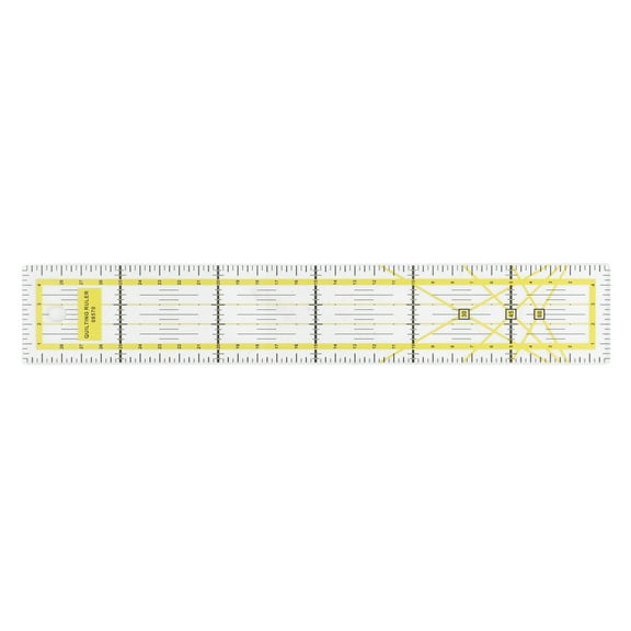 Quilting Ruler Acrylic High Accuracy 5x30cm Yellow Cloth Fabric Cutting for Home DIY Sewing