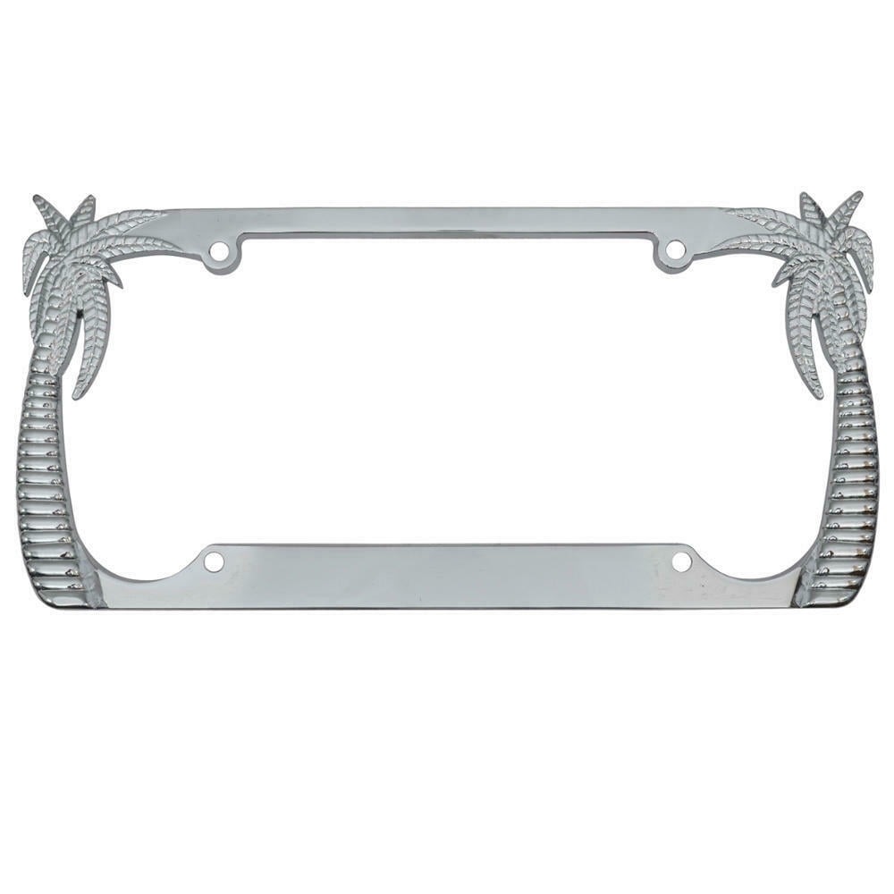 Heavy Duty Stainless Steel Metal Chrome Tropical Palm Tree License