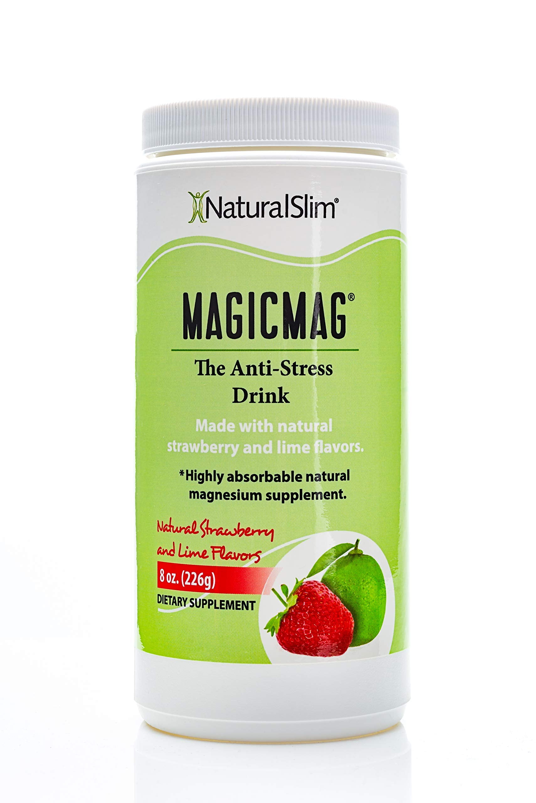 NaturalSlim Anti Stress Drink Pure Magnesium Citrate Powder with