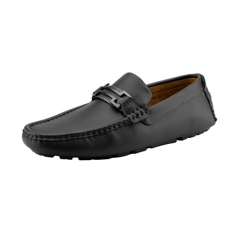 

Bruno Marc Mens Comfort Casual Shoes Driving Penny Slip On Loafers Boat Shoes Hugh-01 Black Size 10.5