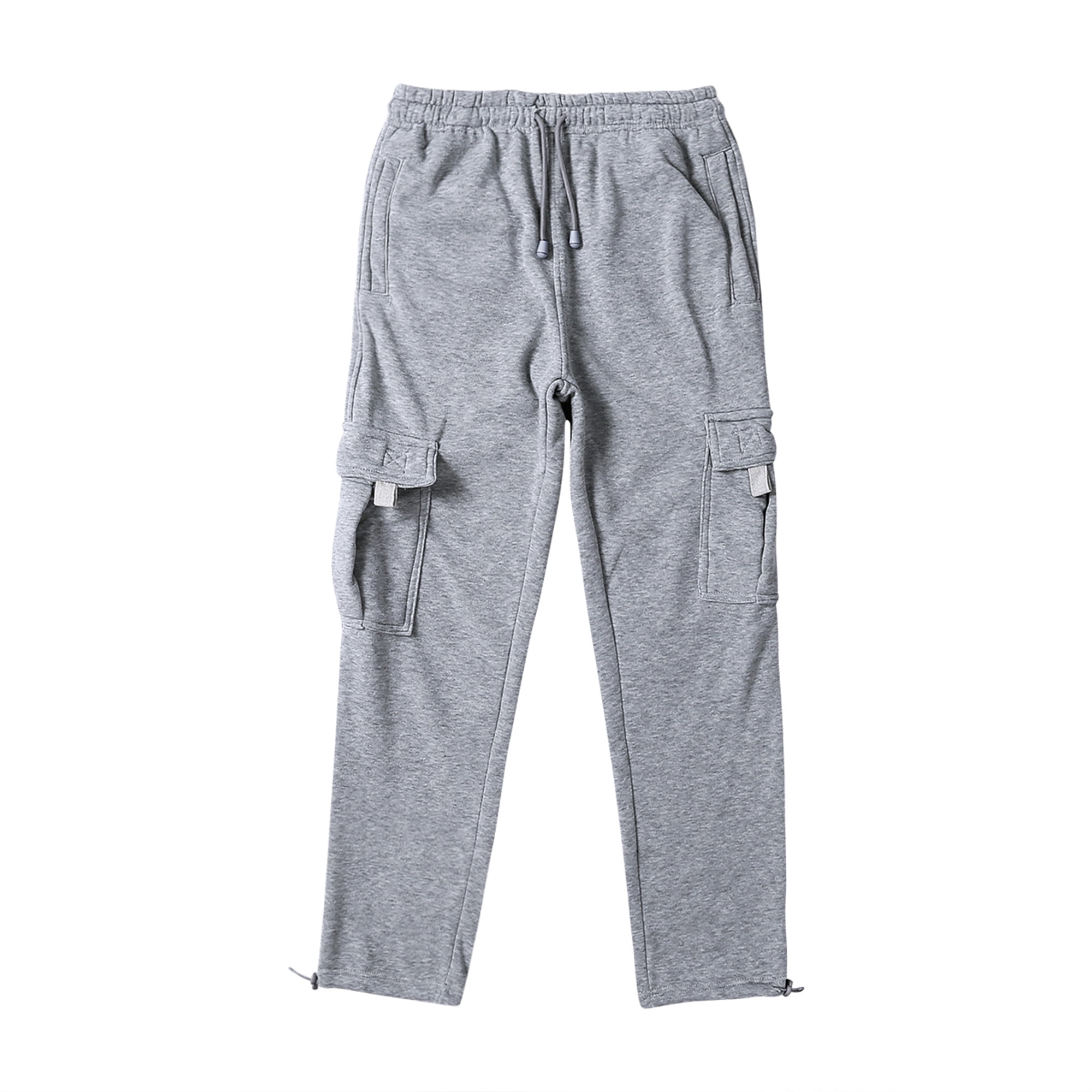 Men Loose Fit Drawstring Cargo Trousers 
