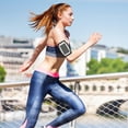thumbnail image 3 of RENACLIPY Mobile Phone Armbands Black Breathable Material Water-resistant for Jogging 1Set, 3 of 7