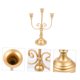 thumbnail image 5 of NUOLUX Portavelas Decorativo De Hierro Con Triple Estilo Europeo Para De Comedor Dorado, 5 of 8
