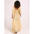 thumbnail image 5 of Rdhnmea Women Long Dress Embroidery Smocked Square Neck Flowy Dresses, 5 of 7