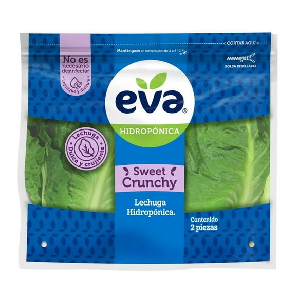 Lechuga Hidropónica EVA sweet crunchy 2 piezas