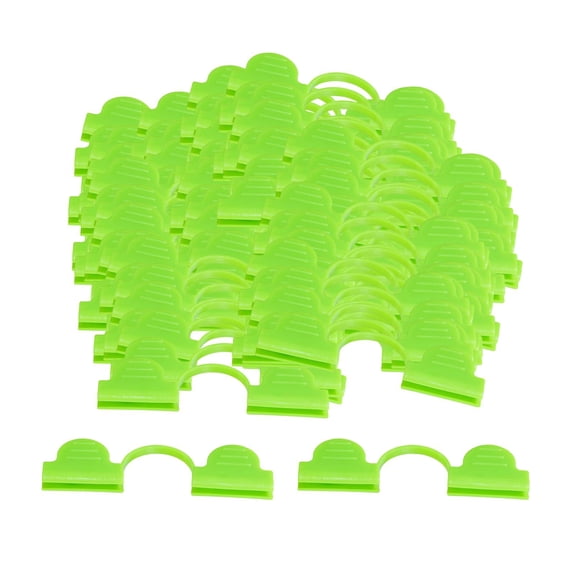 Pitycbo 100 Pieces Greenhouse Film Clips Fastening Loop Tube Garden Reusable PE Material 6mm