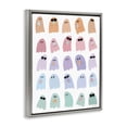 thumbnail image 3 of Stupell Industries Spooky Cute Pastel Ghosts Gray Framed Floater Canvas Wall Art design by Rachel Nieman, 31 x 25, 3 of 9