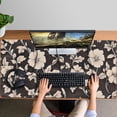 thumbnail image 4 of Long Mouse Pads for Desk,Pioneer Flower Floral Print Pattern Desk Mats on Top Of Desks, Desk Mouse Pad Extra Large with 3mm Non-Slip Base and Stitched Edge for Gaming,Office,Work,Home 47.3"x23.6", 4 of 6