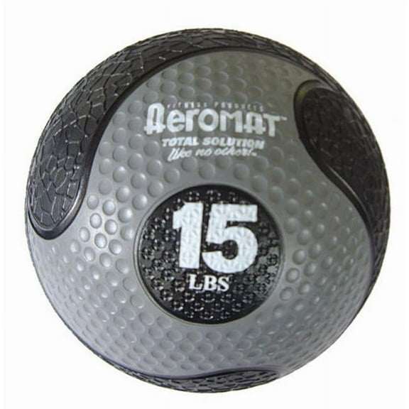 AGM Group 35977 10 in. Deluxe Medicine Ball - Black-Gray