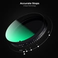 thumbnail image 4 of K&F Concept 49mm Variable ND Filter ND2-ND32 Camera Lens Filter (1-5 Stops) No X Cross HD Neutral Density Filter with 28 Multi-Layer Coatings Waterproof (Nano-X Series), 4 of 8