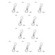 thumbnail image 3 of Naiovety Conector de pesca Flexible rotación de 360 ​​grados resistente al desgaste anillo giratorio de pesca de cobre duradero conectores a presión Type1 NO1 Naiovety  CBP174024, 3 of 6
