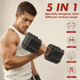 thumbnail image 7 of taoruifang Adjustable Dumbbell Set of 22.5LB Set-1Sec Adjustable Dumbbell Weights-5 in 1 Free Weights Dumbbells Set with Effortless Tray/No-Slip Handle-Compact Size for Women/Men at Home Gym, 7 of 7