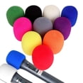 thumbnail image 2 of tooloflife 1/2/5Pcs Handheld Microphone Windscreens Foam Mic Covers for KTV Dance Ball Meeting Red, 2 of 6