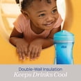 thumbnail image 6 of Chicco 9oz. Insulated Rim Trainer with Bite-Resistant Spout and Double-Wall Insulation, 12m+, 2-Pack - Blue/Sharks, 6 of 10