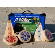 Rollors Backyard Game - All Wood Outdoor Yard Game Combining Horseshoes, Bocce Ball & Bowling