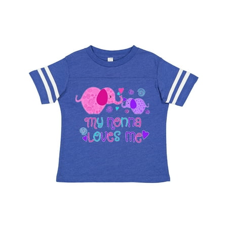 

Inktastic My Nonna Loves Me- Cute Elephants Gift Toddler Boy or Toddler Girl T-Shirt
