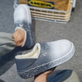 thumbnail image 4 of Pantufla Pantuflas cálidas para hombre, pantuflas antideslizantes de felpa con punta cerrada para invierno (gris 43-44) Likrtyny Tenis De Mujer Tenis De Hombre, 4 of 4