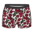 thumbnail image 5 of Uemuo Rose Flowers Pattern Men's Boxer Briefs,Trunk Anti-Chafing,Comfortable, Durable, and Stylish Underwear-, 5 of 9