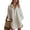 White, variant on Yungyresw Women's V Neck Casual Shirt Dress Collar Button Down Loose Long Sleeve Mini Dresses Blouse