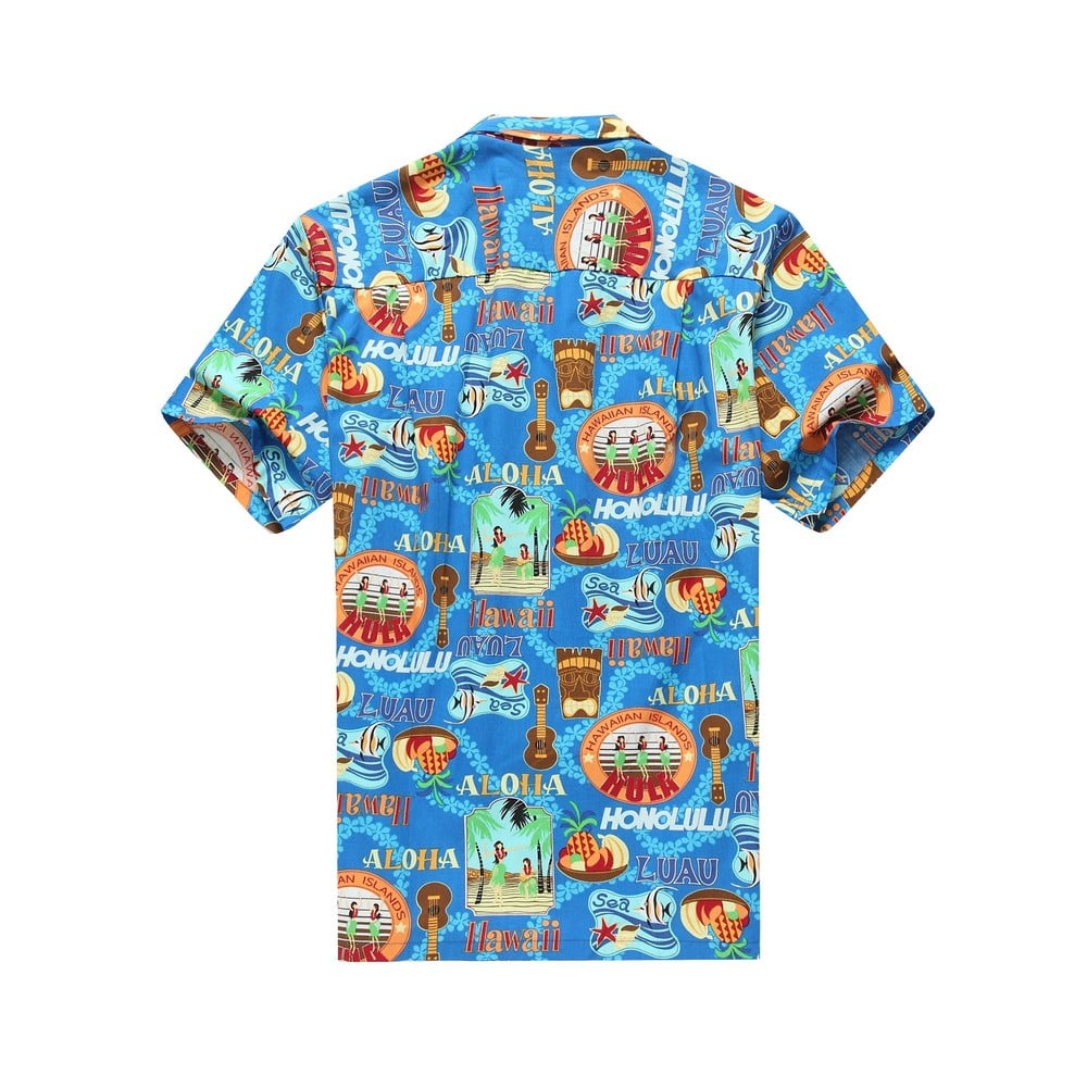 Big /& Tall Ukulele Hawaiian Aloha Shirt