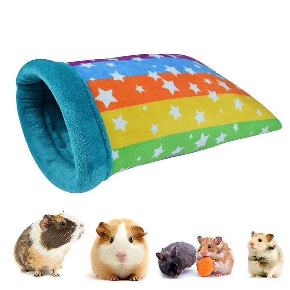KANCOKIT Hamster Sleeping Bag, Small Pet Animals Soft Flannel House Bed Nest Hideout Pouch Sack Sleeping Bed for Hedgehog Squirrel Bunny Guinea Pig Rat Warm Cage Decor Accessory (14 * 11 inch)