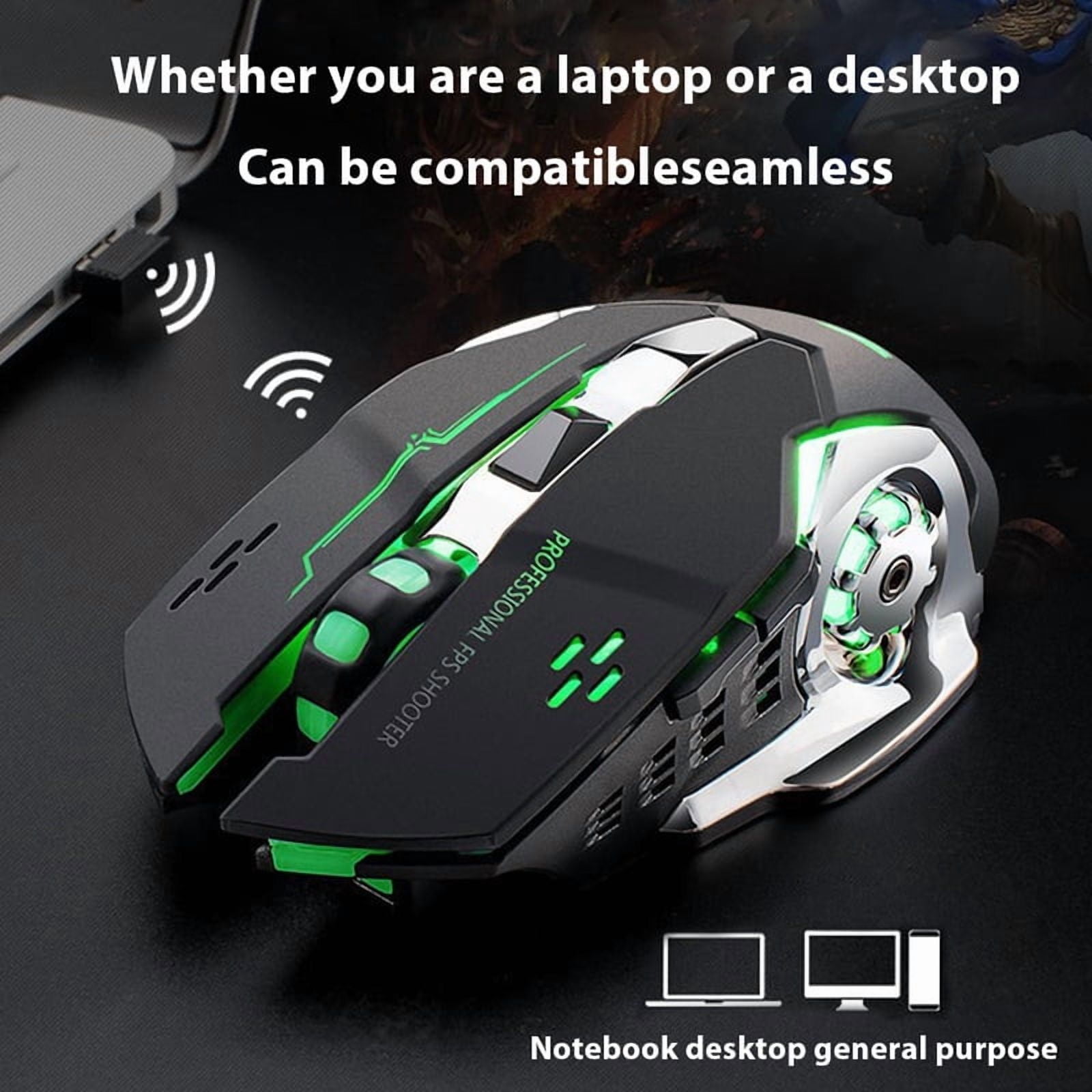 Gaming Mouse 2.4G Bluetooth Wireless Rechargeable Mouse For Laptop RGB Backlight E-Sports Mechanical Mouse For PC Computer Gamer
